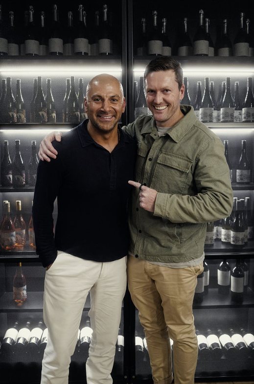 Damian Burstow with a colleague